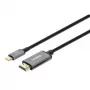 Manhattan USB-C uz HDMI kabelis, 4K@60Hz, 2m, Melns