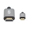 Manhattan USB-C uz HDMI kabelis, 4K@60Hz, 2m, Melns