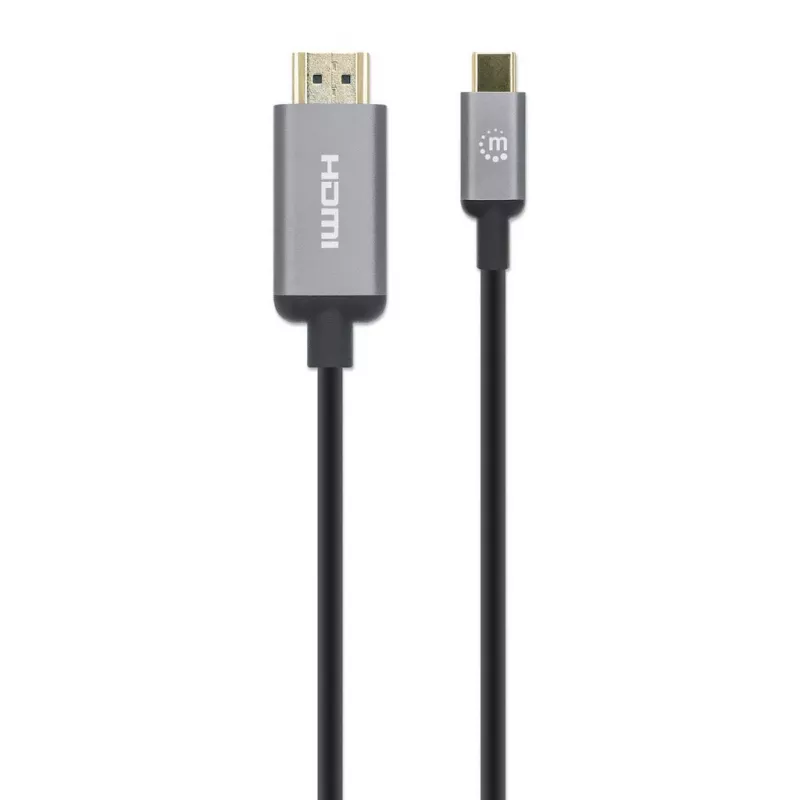 Manhattan USB-C uz HDMI kabelis, 4K@60Hz, 2m, Melns
