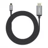Manhattan USB-C uz HDMI kabelis, 4K@60Hz, 2m, Melns