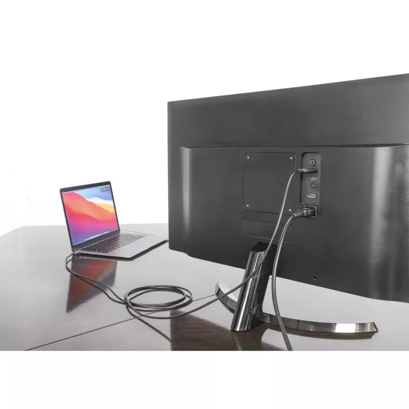 Manhattan USB-C uz HDMI kabelis, 4K@60Hz, 2m, Melns