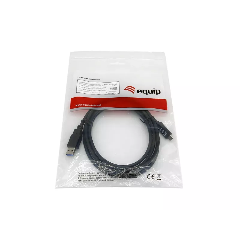 Equip USB 3.2 Gen 1 Type-A uz C kabelis, vīriešu/vīriešu, 2,0 m