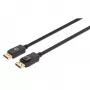 Manhattan DisplayPort 1.4 kabelis, 8K@60Hz, 3m, pīts, vīrietis-vīrietis, ar fiksatoriem, pilnībā ekranēts, melns, mūža garantija