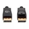 Manhattan DisplayPort 1.4 kabelis, 8K@60Hz, 3m, pīts, vīrietis-vīrietis, ar fiksatoriem, pilnībā ekranēts, melns, mūža garantija