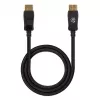 Manhattan DisplayPort 1.4 kabelis, 8K@60Hz, 3m, pīts, vīrietis-vīrietis, ar fiksatoriem, pilnībā ekranēts, melns, mūža garantija