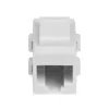 StarTech.com Balts Cat6 RJ45 Keystone Jack Tīkla Savienotājs - F/F