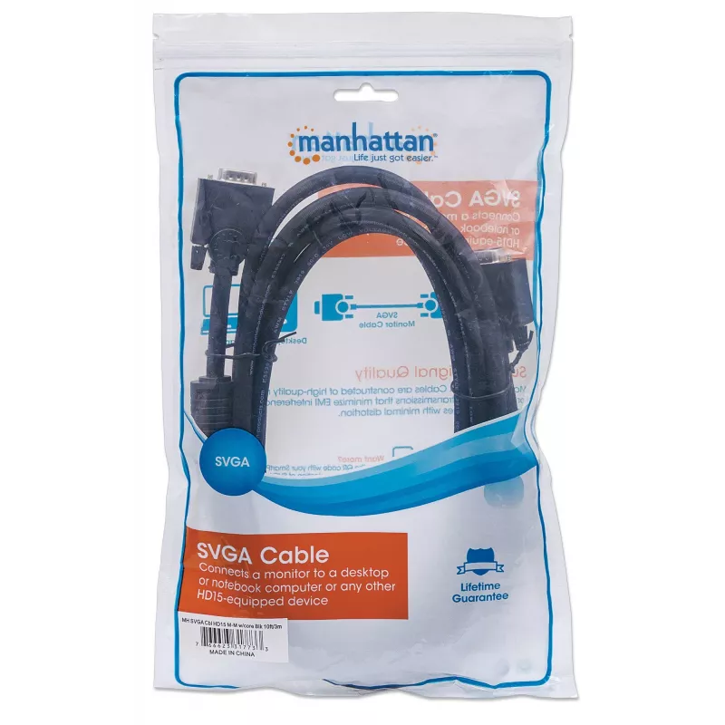 VGA monitora kabelis Manhattan 317733