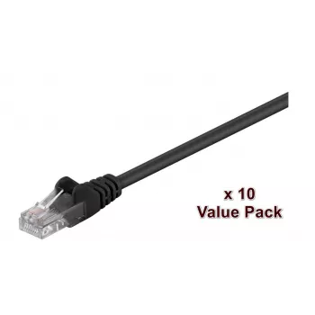 Microconnect V-UTP507SVP tīkla kabelis 7 m Cat5e U/UTP melns