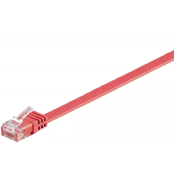 Microconnect V-UTP601R-FLAT tīkla kabelis 1 m Cat6 U/UTP plakans sarkans