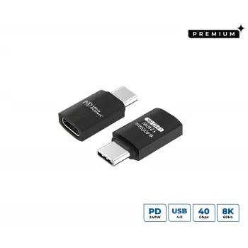 MicroConnect USB4-CCF-240W USB-C kabelis 2 m Melns
