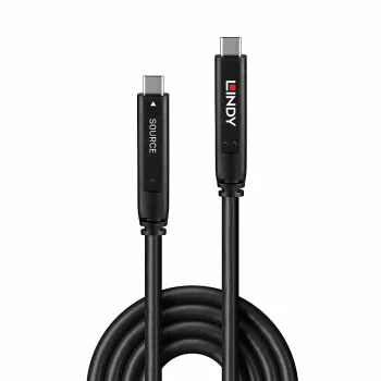 Lindy 8m USB 3.2 Gen 1 un DP 1.4 Type C hibrīda kabelis