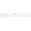 Microconnect DOCKUSB3.2CC1 USB kabelis USB-C 1 m, melns