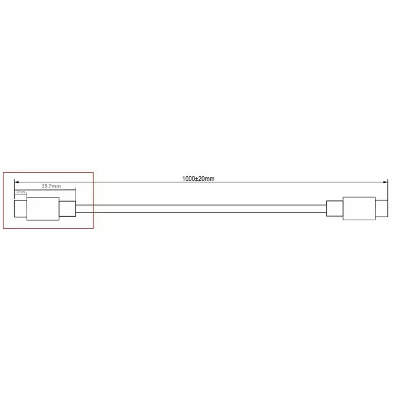 Microconnect DOCKUSB3.2CC1 USB kabelis USB-C 1 m, melns