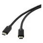 Microconnect DOCKUSB3.2CC1 USB kabelis USB-C 1 m, melns