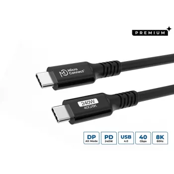 Microconnect USB4CC025-240W USB-C kabelis 240W 2m