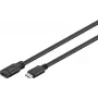 Microconnect MC-ITH-USBC-EX-002 USB kabelis USB 3.2 Gen 1 (3.1 Gen 1) 1.8 m Melns
