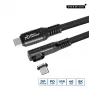 Microconnect MC-LS-USB4CC0.5-A USB kabelis 0.5 m USB C Melns