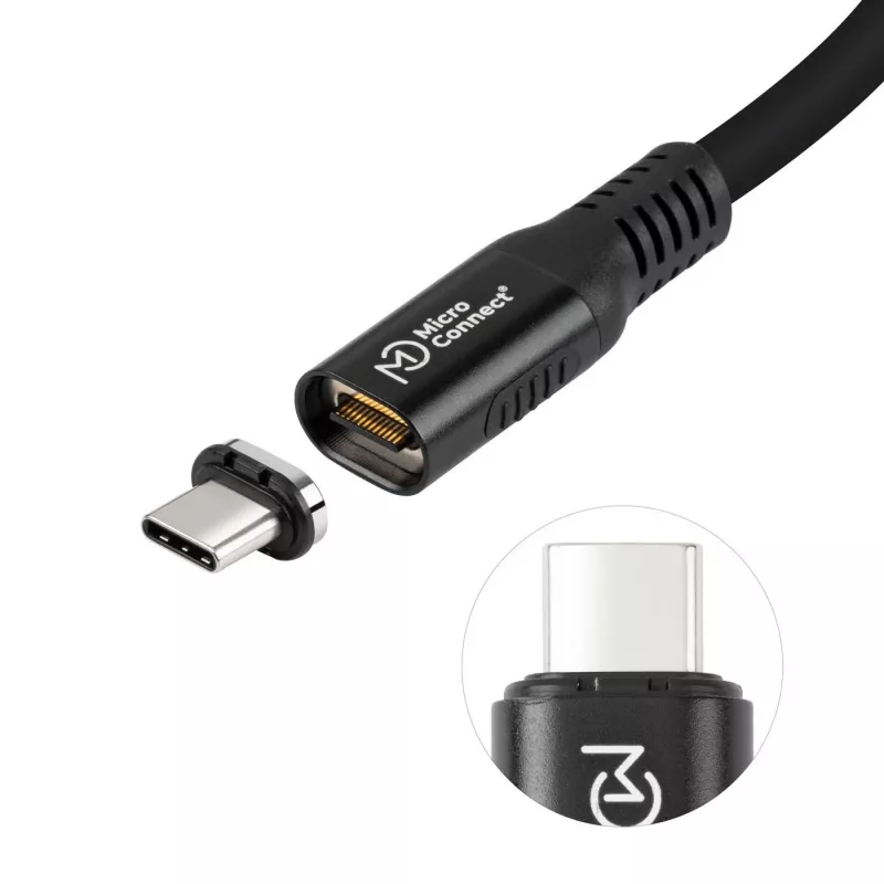MicroConnect MC-LS-USB4CC2.0 USB-C kabelis 2 m Melns