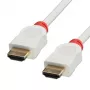 Lindy 41413 HDMI kabelis 3 m HDMI Type A (Standarta) Sarkans, Balts