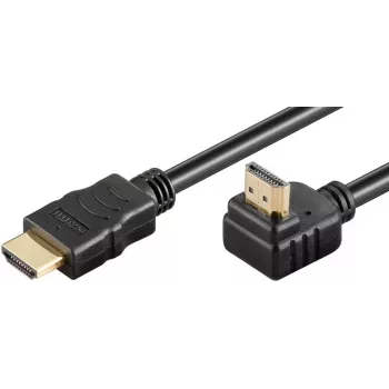HDMI kabelis MicroConnect HDM19192V2.0A90 2m 4K 18 Gbit/s ar 90° leņķa savienotāju