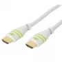 Techly 1m High Speed HDMI kabelis ar Ethernet A/A M/M Balts ICOC HDMI-4-010WH