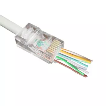 MicroConnect CON6UTPE modulārais RJ45 Easy savienotājs, Cat6 UTP (100 gab.)