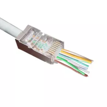 MicroConnect CON6FTPE modulārais RJ45 Easy savienotājs, Cat6 FTP (100 gab.)