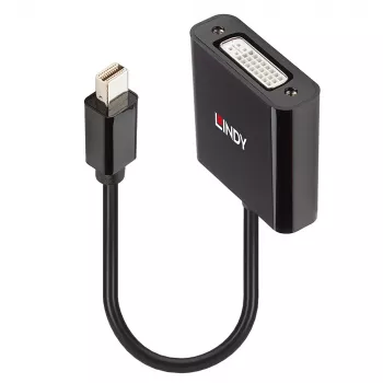 Lindy Mini DisplayPort uz DVI aktīvais pārveidotājs 0.16m Melns