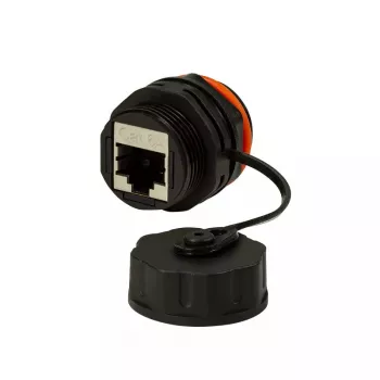 Dzimuma mainītājs LOGON NETWORKING TWPGLAND83 RJ-45 Melns