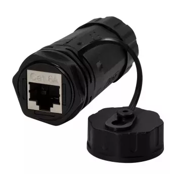 Dzimuma mainītājs LOGON NETWORKING TWPGLAND84 RJ-45 Melns