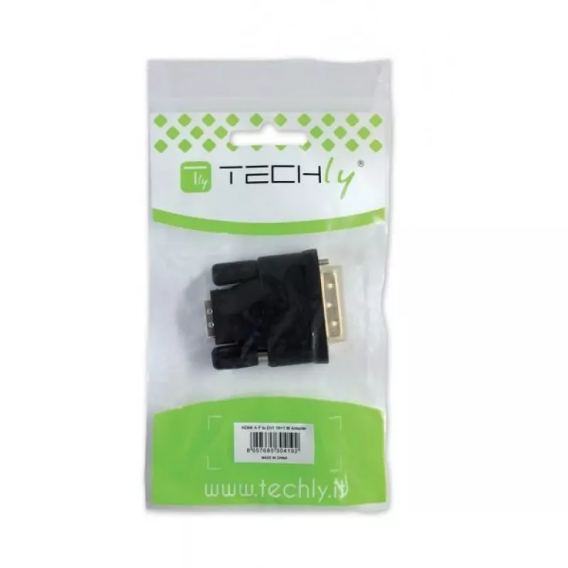 Techly IADAP DVI-9100 DVI uz VGA adapteris, melns