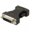 Techly IADAP DVI-9100 DVI uz VGA adapteris, melns