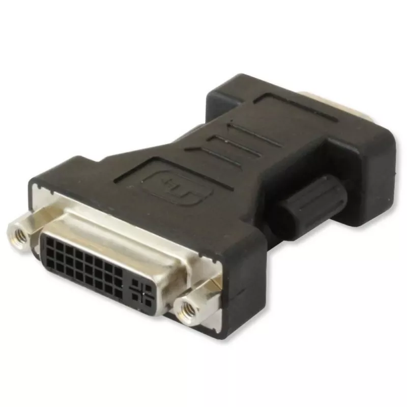 Techly IADAP DVI-9100 DVI uz VGA adapteris, melns