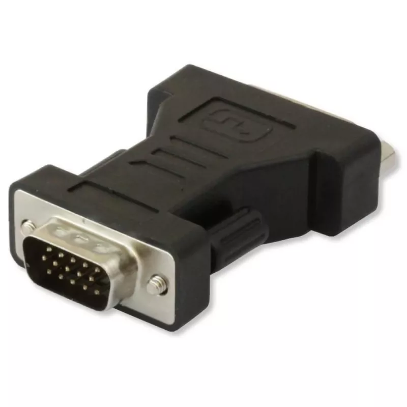 Techly IADAP DVI-9100 DVI uz VGA adapteris, melns
