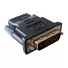 Dzimuma pārveidotājs DVI-D Melns Techly IADAP-DVI-HDMI-F