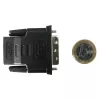Dzimuma pārveidotājs DVI-D Melns Techly IADAP-DVI-HDMI-F