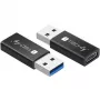USB pārejas adapteris Techly IADAP USB3-AFT USB A uz USB C melns