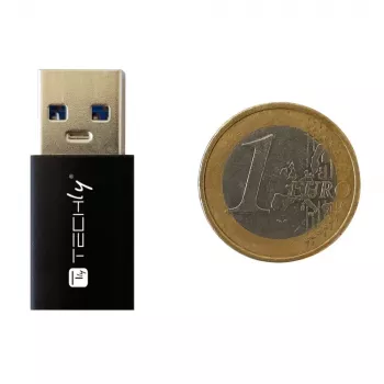 USB pārejas adapteris Techly IADAP USB3-AFT USB A uz USB C melns