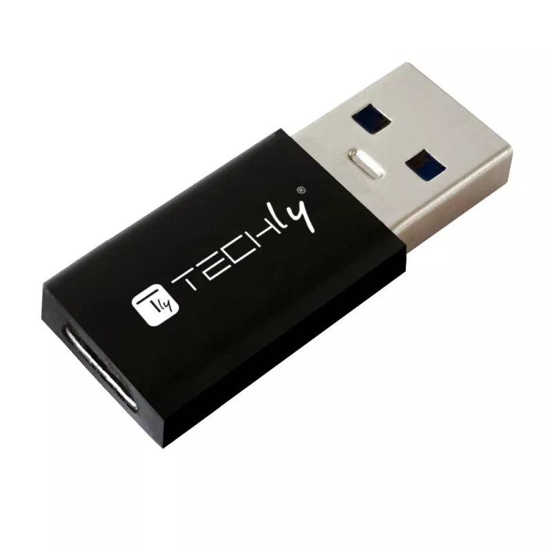 USB pārejas adapteris Techly IADAP USB3-AFT USB A uz USB C melns