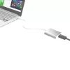 j5create JUA354 USB 3.0 uz 4K HDMI displeja adapteris sudraba krāsā