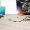 j5create JUA354 USB 3.0 uz 4K HDMI displeja adapteris sudraba krāsā
