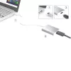 j5create JUA354 USB 3.0 uz 4K HDMI displeja adapteris sudraba krāsā
