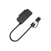 Conceptronic ABBY21B USB 3.0 SATA Adapter ar barošanas bloku, 2.5 inch un 3.5 inch SATA HDD/SSD, 2-in-1 USB C/A kabelis