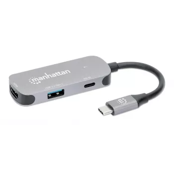 Manhattan USB-C Doks/Hubs HDMI USB-A USB-C 100W Power Delivery 4K 60Hz (190299)