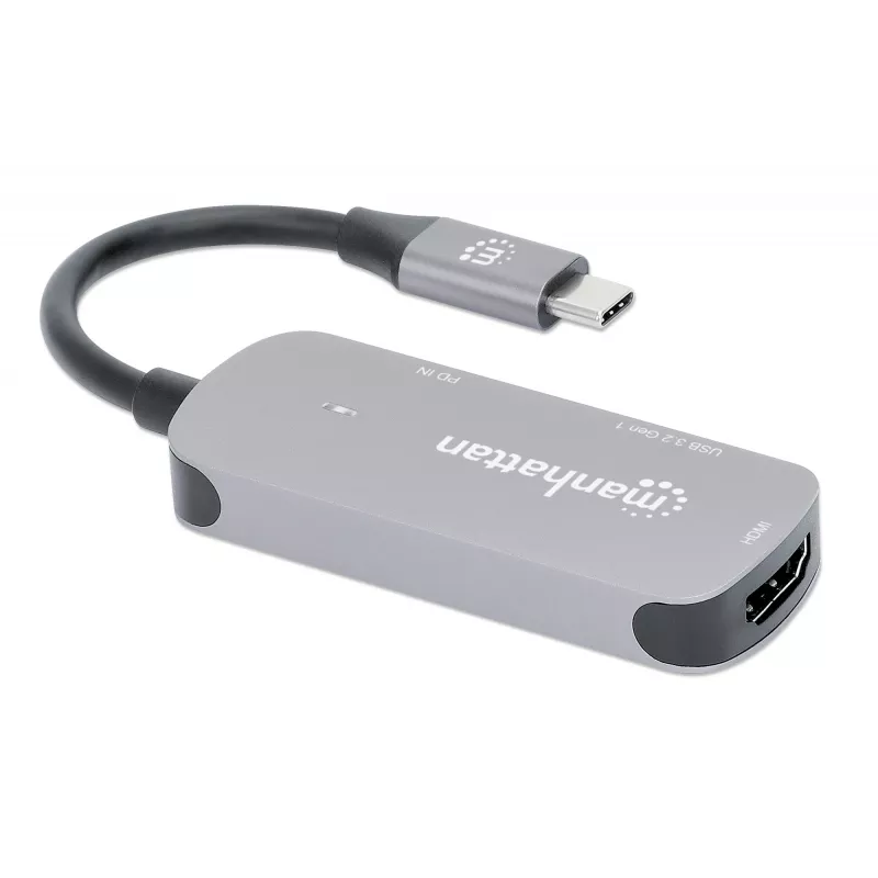 Manhattan USB-C Doks/Hubs HDMI USB-A USB-C 100W Power Delivery 4K 60Hz (190299)