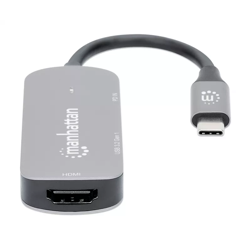 Manhattan USB-C Doks/Hubs HDMI USB-A USB-C 100W Power Delivery 4K 60Hz (190299)