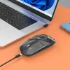 Bezvadu pele Manhattan Transparent Rechargeable USB