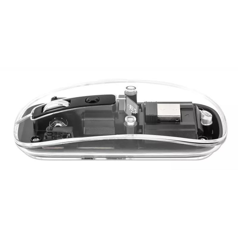 Bezvadu pele Manhattan Transparent Rechargeable USB