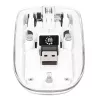 Manhattan caurspīdīga bezvadu uzlādējama pele USB
