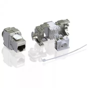 VALUE Cat.6a Keystone RJ-45 Ekranēts Bezinstrumentu Savienotājs 26.99.0366